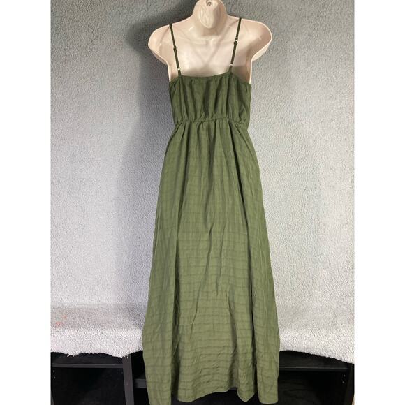 Women's Green Wrap Cami Midi Dress One Size Casual‎ - Picture 3 of 10